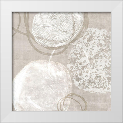 Natural Vibe II White Modern Wood Framed Art Print by Watts, Eva