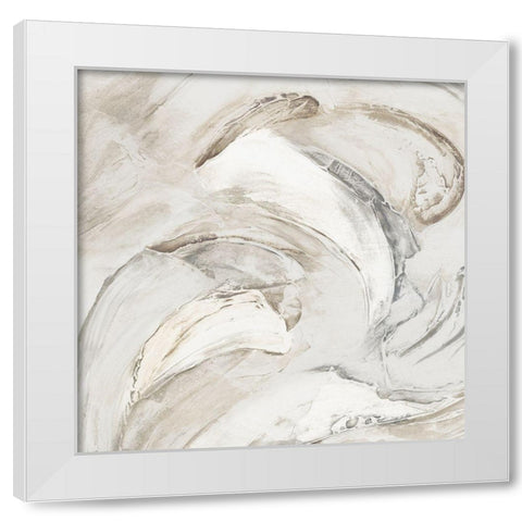 Ripples of Wave I  White Modern Wood Framed Art Print by Watts, Eva