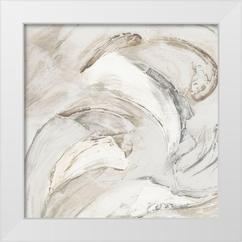 Ripples of Wave I  White Modern Wood Framed Art Print by Watts, Eva