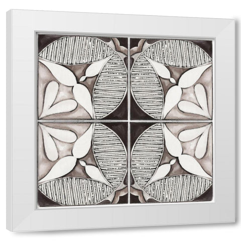 Decorative Tile II  White Modern Wood Framed Art Print by Watts, Eva