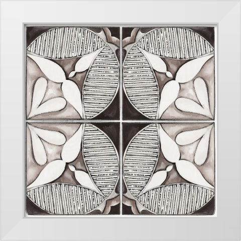 Decorative Tile II  White Modern Wood Framed Art Print by Watts, Eva