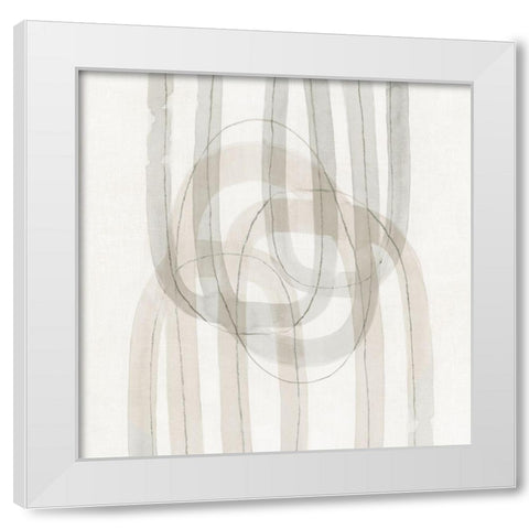 Modern Twist I  White Modern Wood Framed Art Print by Watts, Eva