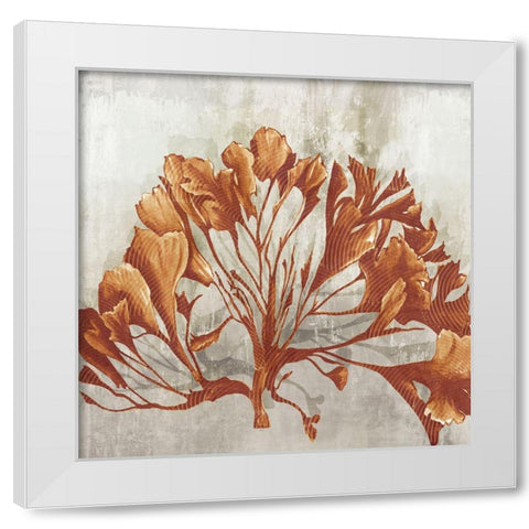 Rustic Coral II  White Modern Wood Framed Art Print by Watts, Eva