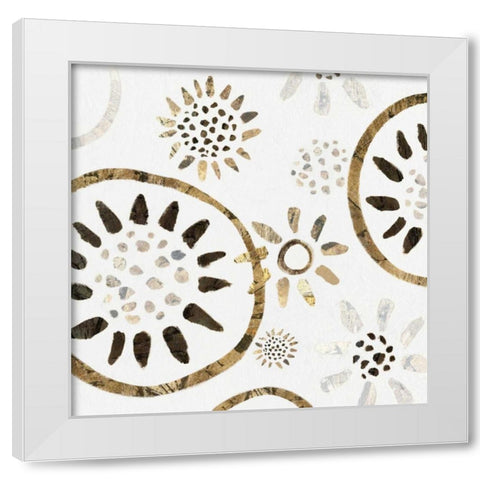 Garden of Gold I White Modern Wood Framed Art Print by Isabelle Z