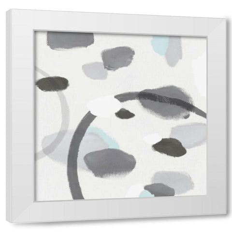 Grey II White Modern Wood Framed Art Print by Isabelle Z
