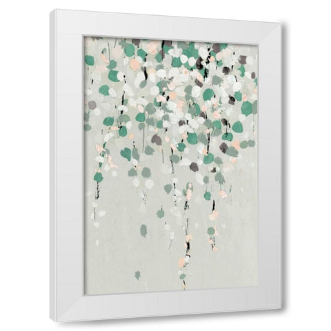 Blossom White Modern Wood Framed Art Print by Isabelle Z