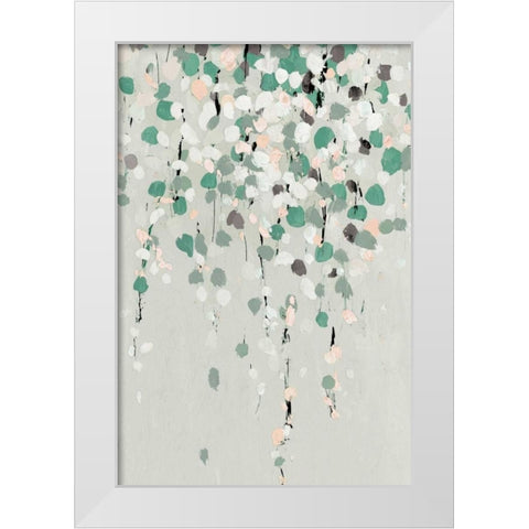 Blossom White Modern Wood Framed Art Print by Isabelle Z