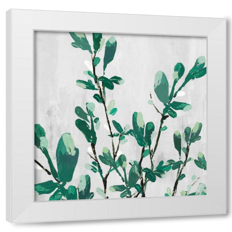 The Branch I White Modern Wood Framed Art Print by Isabelle Z