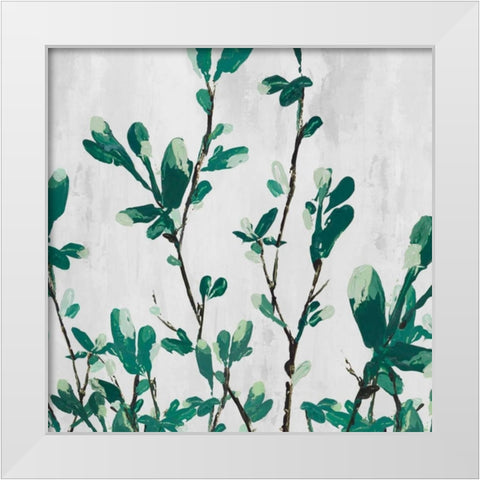 The Branch II White Modern Wood Framed Art Print by Isabelle Z