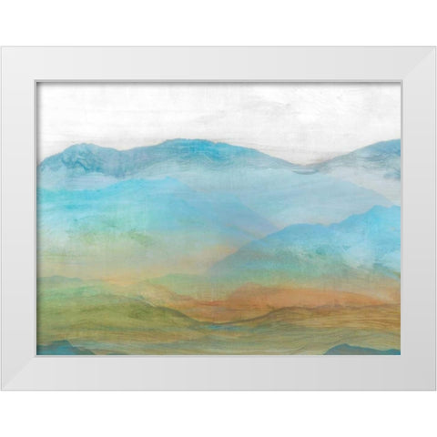Panorama I White Modern Wood Framed Art Print by Isabelle Z