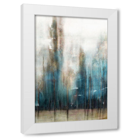 Forest at Dusk I White Modern Wood Framed Art Print by Isabelle Z