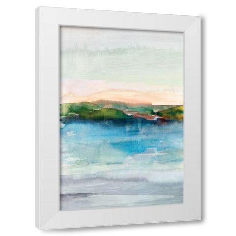 Depths I White Modern Wood Framed Art Print by Isabelle Z