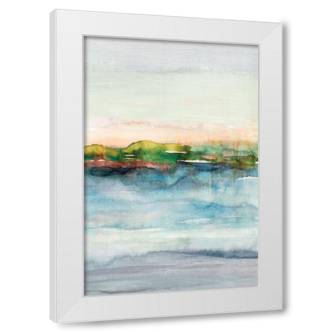 Depths II White Modern Wood Framed Art Print by Isabelle Z