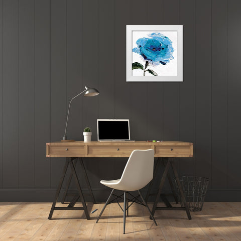 Sherry I  White Modern Wood Framed Art Print by Isabelle Z