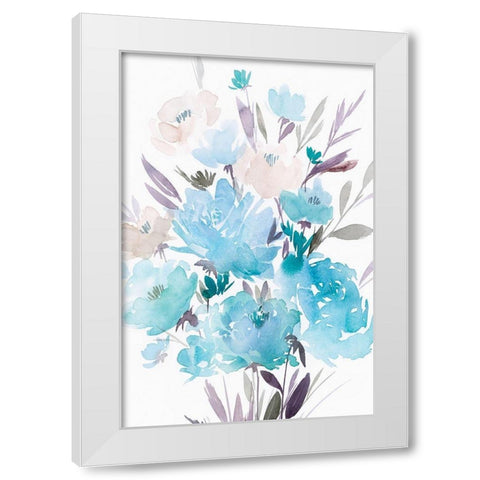 Summer Blooms II White Modern Wood Framed Art Print by Isabelle Z