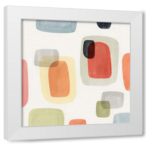Commerce I White Modern Wood Framed Art Print by Isabelle Z
