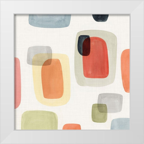 Commerce I White Modern Wood Framed Art Print by Isabelle Z