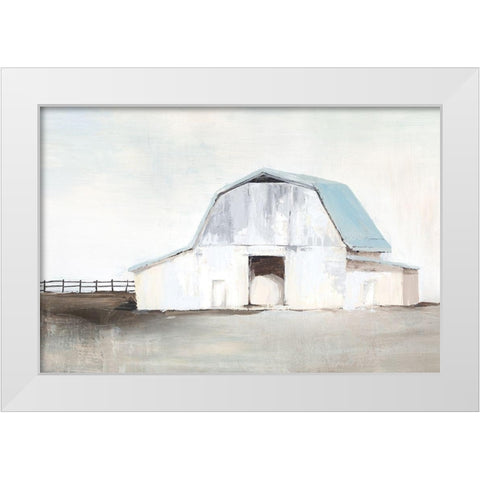 By The Barn I  White Modern Wood Framed Art Print by Isabelle Z