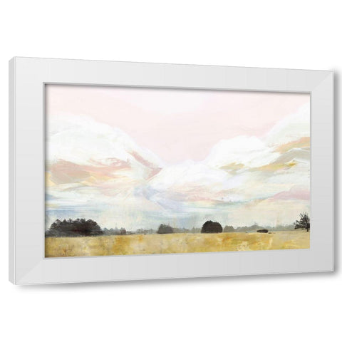 Views II White Modern Wood Framed Art Print by Isabelle Z