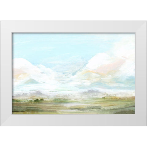 Habit I White Modern Wood Framed Art Print by Isabelle Z