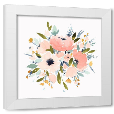 Softhearted I White Modern Wood Framed Art Print by Isabelle Z