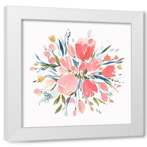 Softhearted II White Modern Wood Framed Art Print by Isabelle Z