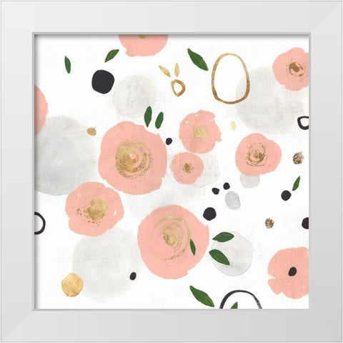 Petal Drop II White Modern Wood Framed Art Print by Isabelle Z