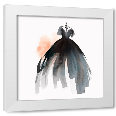 Little Black Dress II  White Modern Wood Framed Art Print by Isabelle Z