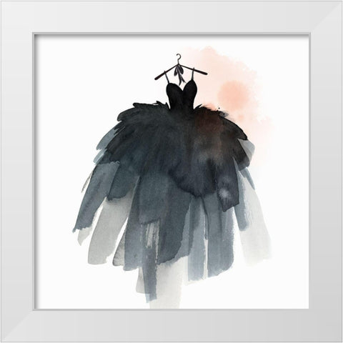 Little Black Dress III  White Modern Wood Framed Art Print by Isabelle Z