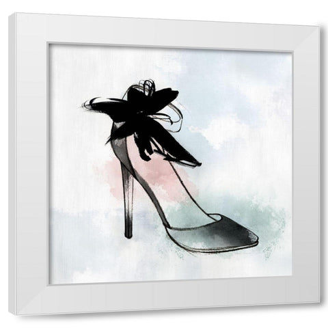 Black Heel II White Modern Wood Framed Art Print by Isabelle Z