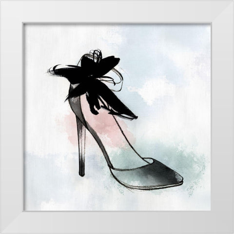 Black Heel II White Modern Wood Framed Art Print by Isabelle Z