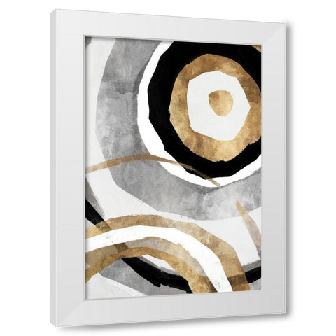 Nation II  White Modern Wood Framed Art Print by Isabelle Z