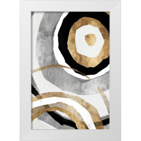 Nation II  White Modern Wood Framed Art Print by Isabelle Z