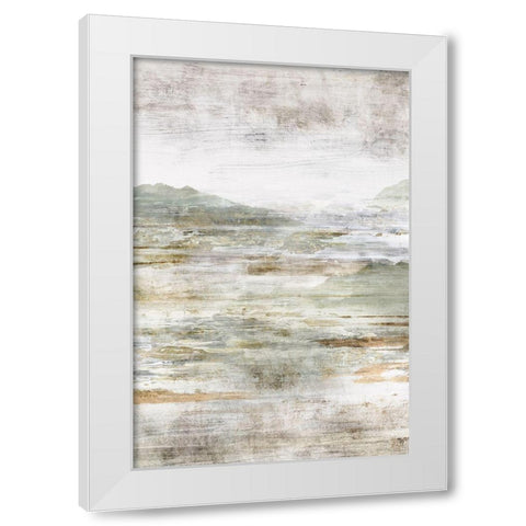 Beyond the Land I White Modern Wood Framed Art Print by Isabelle Z