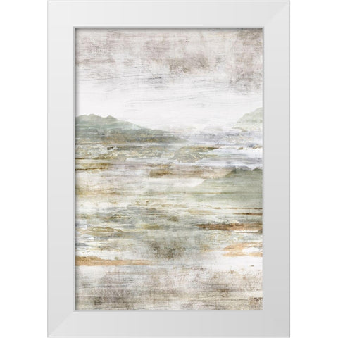 Beyond the Land I White Modern Wood Framed Art Print by Isabelle Z