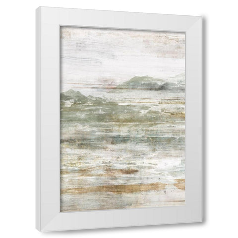Beyond the Land II White Modern Wood Framed Art Print by Isabelle Z