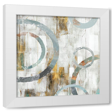 Swirls I White Modern Wood Framed Art Print by Isabelle Z