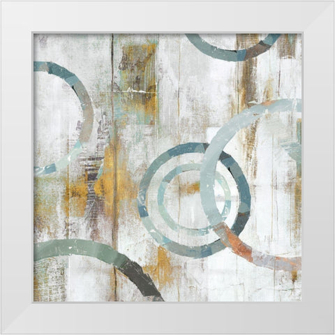 Swirls II White Modern Wood Framed Art Print by Isabelle Z