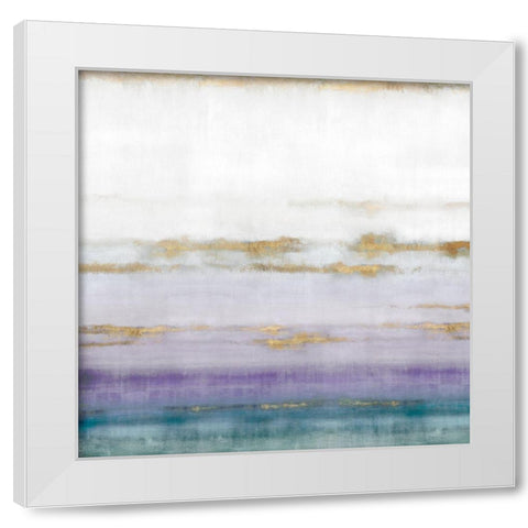 Cerulean Haze II Violet Version White Modern Wood Framed Art Print by Isabelle Z