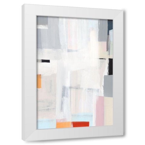 Meno I White Modern Wood Framed Art Print by Isabelle Z