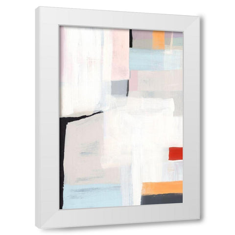 Meno II White Modern Wood Framed Art Print by Isabelle Z