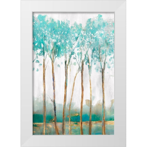 Movement  White Modern Wood Framed Art Print by Isabelle Z