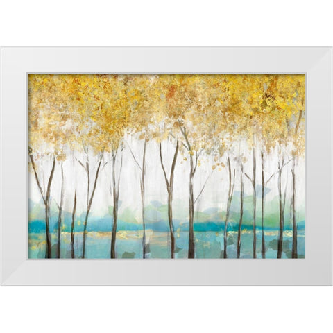 Molto White Modern Wood Framed Art Print by Isabelle Z