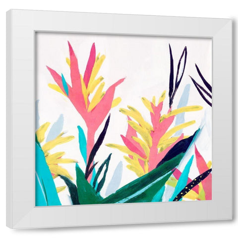 Alpinia II  White Modern Wood Framed Art Print by Isabelle Z