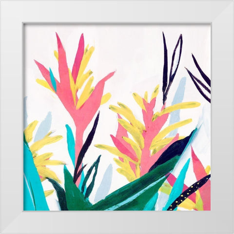 Alpinia II  White Modern Wood Framed Art Print by Isabelle Z