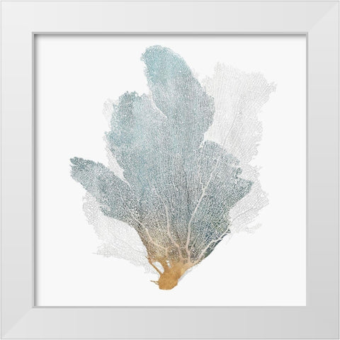 Delicate Coral II  White Modern Wood Framed Art Print by Isabelle Z