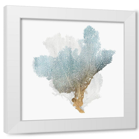 Delicate Coral III  White Modern Wood Framed Art Print by Isabelle Z