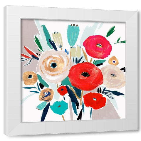 Sweet Caroline I  White Modern Wood Framed Art Print by Isabelle Z