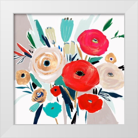 Sweet Caroline I  White Modern Wood Framed Art Print by Isabelle Z