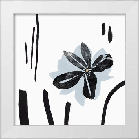 Interflora I  White Modern Wood Framed Art Print by Isabelle Z